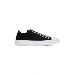 Black   White Canvas Sneakers 231129M237011