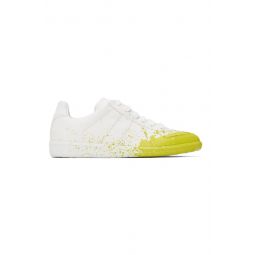 White Paint Replica Sneakers 231168F128009