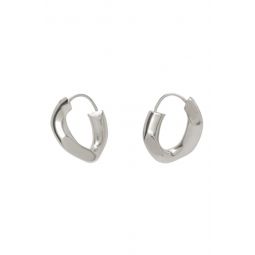 Silver Single Curb Earrings 232168F022003