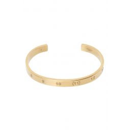 Gold Numerical Cuff Bracelet 232168M142013