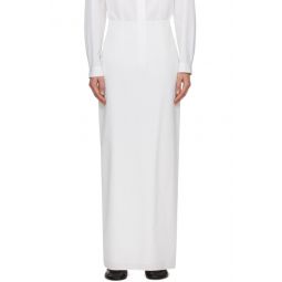White Ryon Maxi Skirt 232359F093000