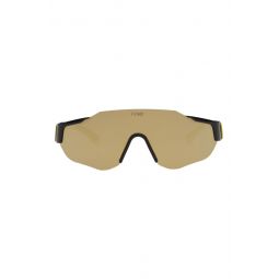 Black   Green Sport Baguette Sunglasses 232693M134005