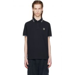 Navy Patch Polo 241828M212033