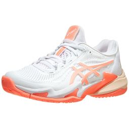 Asics Court FF 3 White/Sun Coral Womens Shoes