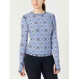 BloqUV Womens 24/7 Long Sleeve Top - Moroccan Tile