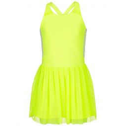 Lucky in Love Girls Game Time Dress - Yellow