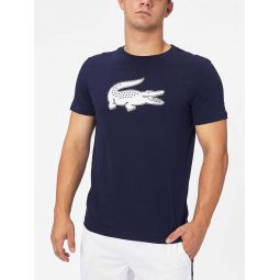 Lacoste Mens Graphic Top - Navy