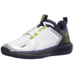 KSwiss Ultrashot 3 Clay Wh/Peacoat/Lime Mens Shoe