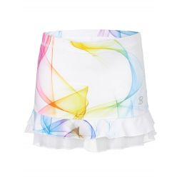 Sofibella Girls Spectrum Ruffle Print Skirt