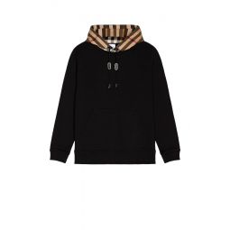 Contrast Check Hoodie