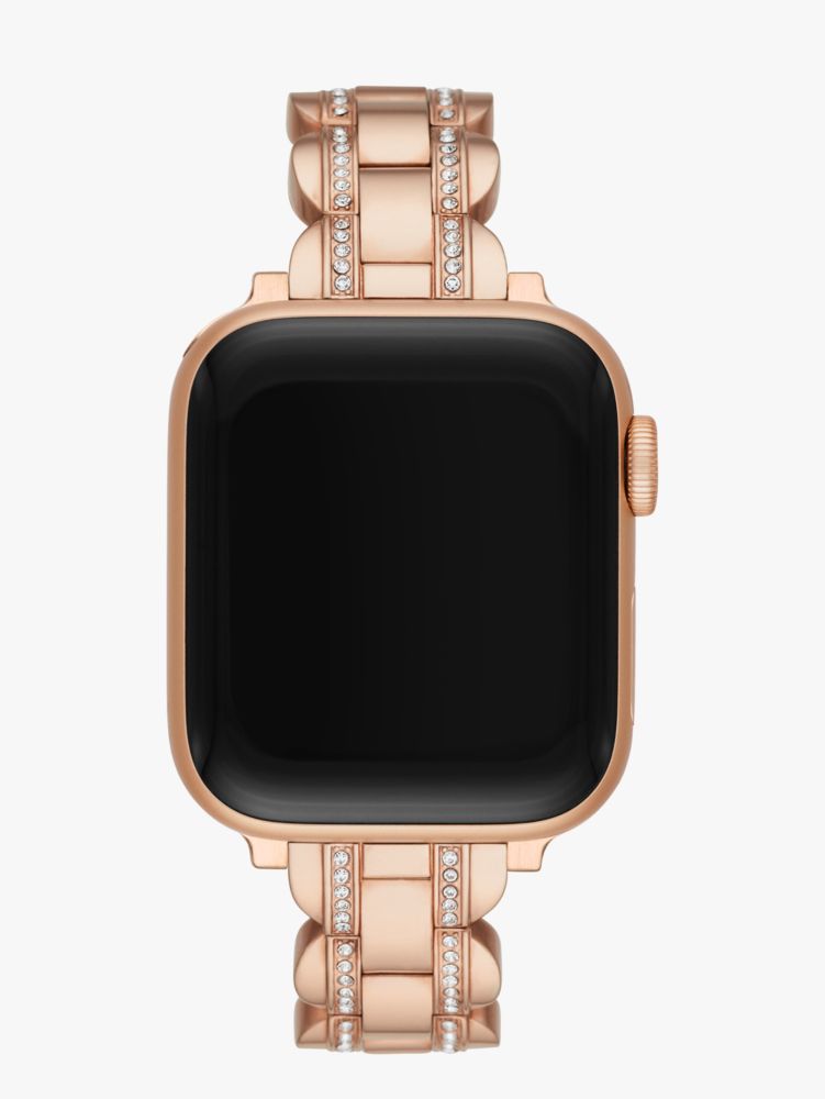 Rose Gold Pave Scallop Link 38/40 Mm Band For Apple Watch
