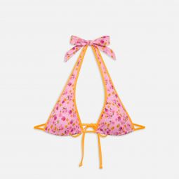 floral halter bikini top