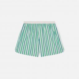 stripe cotton elasticated short