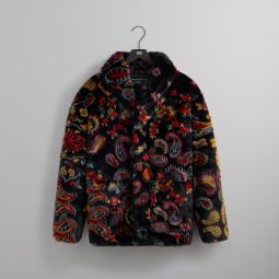Kith Paisley Fur Short Becker Coat