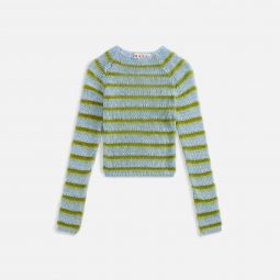 roundneck bicolor brushed stripe sweater