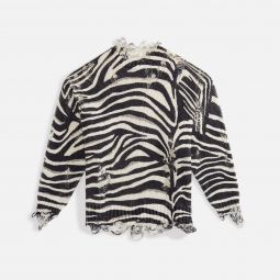 zebra oversized sweater