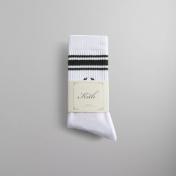 Kith Striped Script Laurel Logo Sock