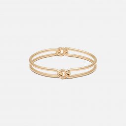 unity curb 3mm bangle in yellow gold