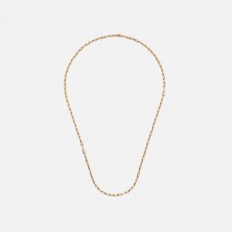 neo 4mm necklace in yellow gold and white diamonds