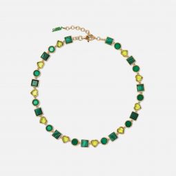 the green shape necklace