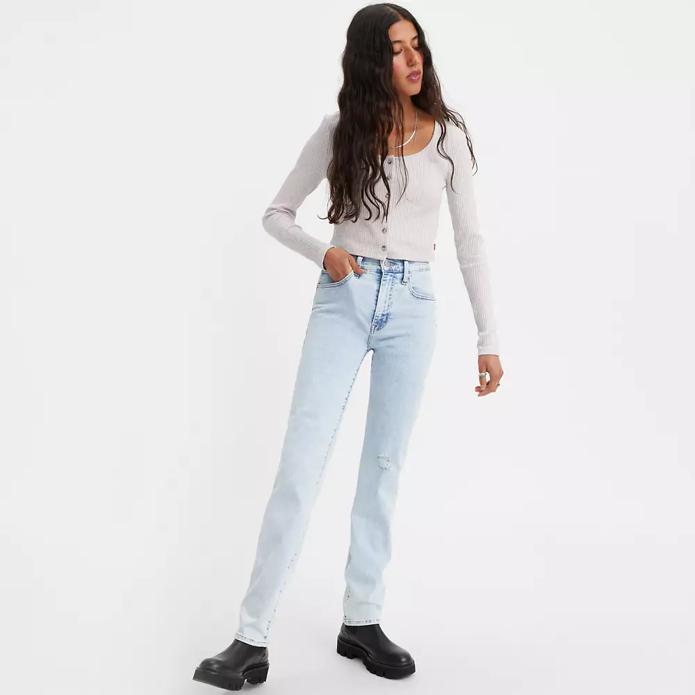 724 High Rise Slim Straight Womens Jeans