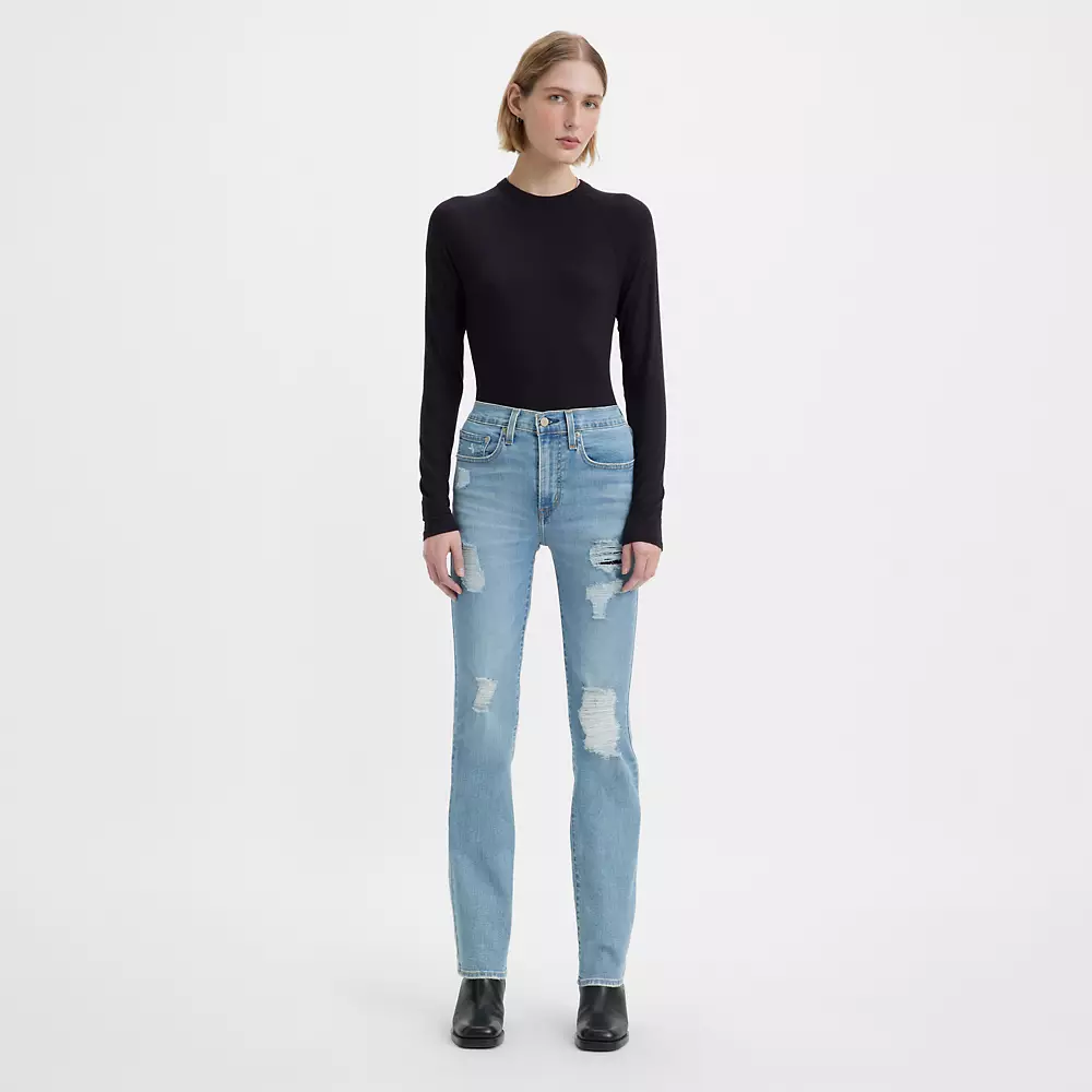 724 High Rise Slim Straight Womens Jeans