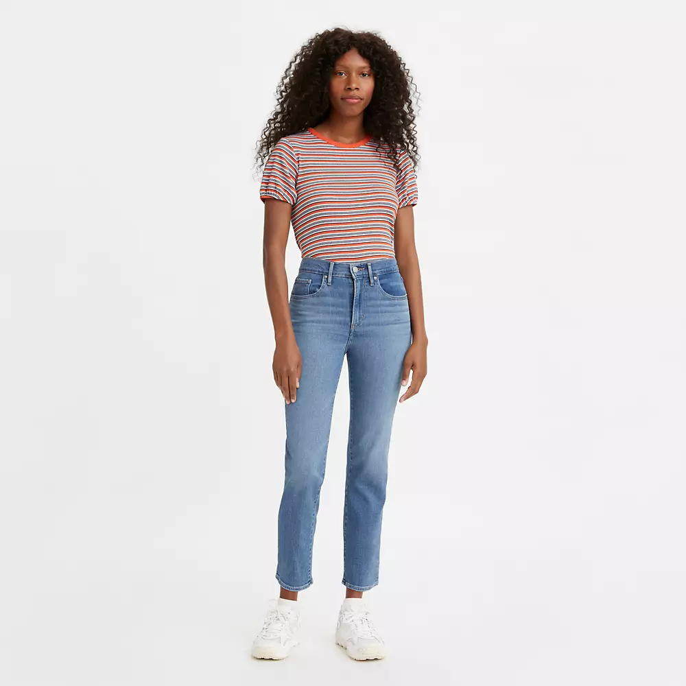 724 High Rise Slim Straight Crop Womens Jeans