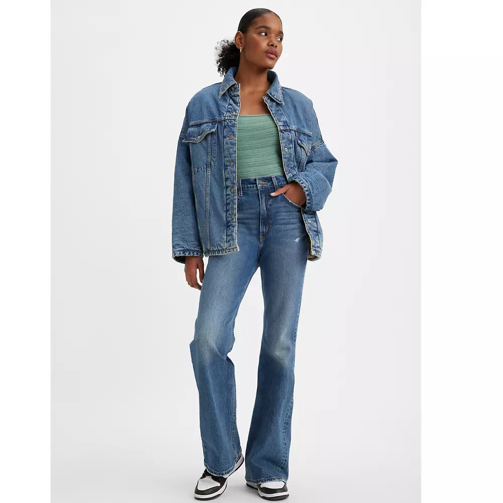 70s High Flare Womens Jeans