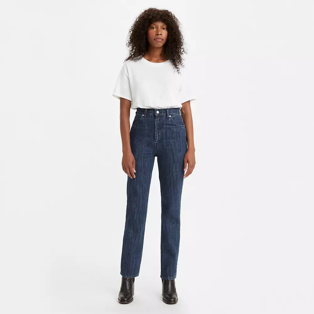 Levis Wellthread 70s High Rise Straight Fit Womens Jeans