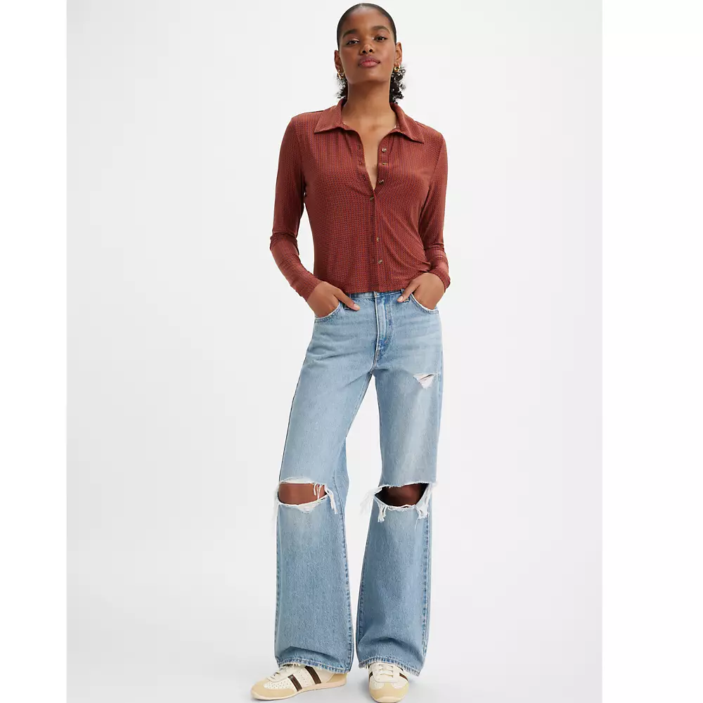 Baggy Bootcut Womens Jeans