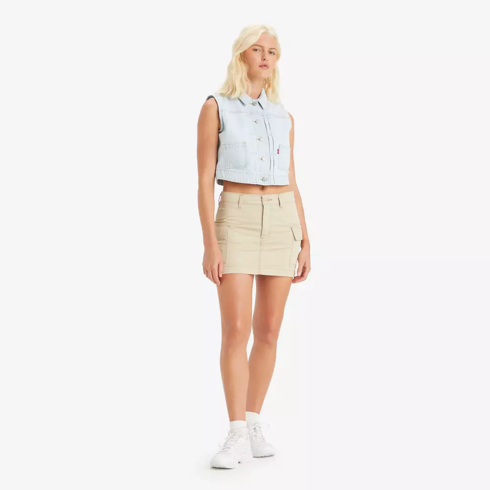 94 Cargo Twill Mini Skirt