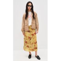 Shibori Fluid Wrap Skirt