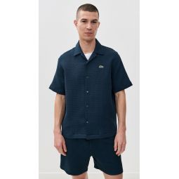 Relaxed Waffle Knit Shirt