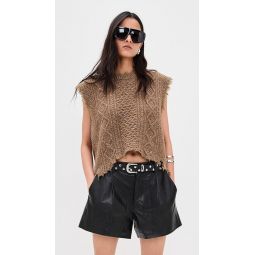 Boyfriend Cable Sweater Vest