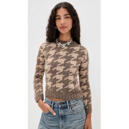 Mock Collar Shrunken Sweater