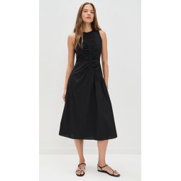 Asymmetrical Ruched Tank Dress