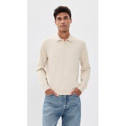 Goris Long Sleeve Polo in Light Bilen