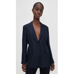 Oversized Cinch Waist Blazer