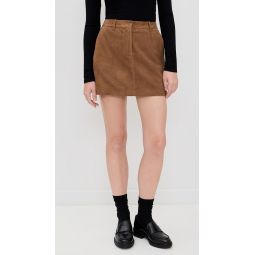 Mini Suede Trouser Skirt