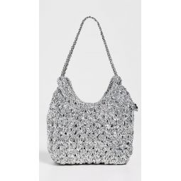 Fleming Woven Mini Hobo Bag