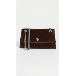 Kira Turnlock Suede Shoulder Bag