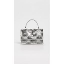 Kira Satin Embellished Mini Top Handle Bag