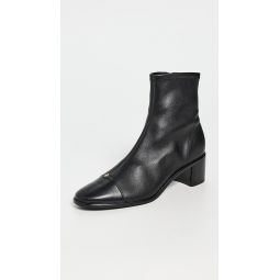 Cap Toe Heel Ankle Boots
