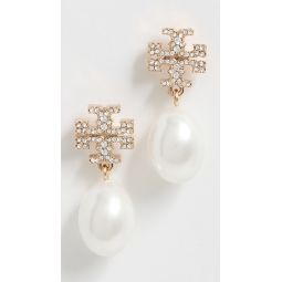 Kira Pave Pearl Drop Earrings