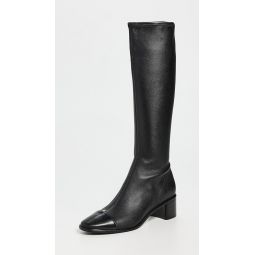 Cap Toe Knee High Boots