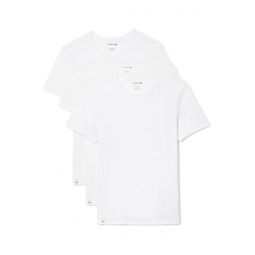 Mens Lacoste 3-Pack Crew Neck Slim Fit Essential T-Shirt