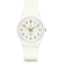 Swatch Gent BIOSOURCED White Bishop Quartz Watch