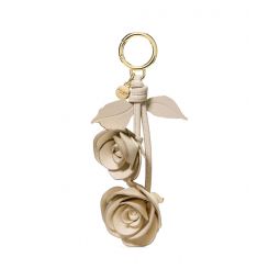 Kate Spade New York Charmed Crinkle Patent Leather Stacked Rose Bag Charm
