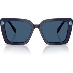 Swarovski Womeninchs Sk6032f Low Bridge Fit Square Sunglasses