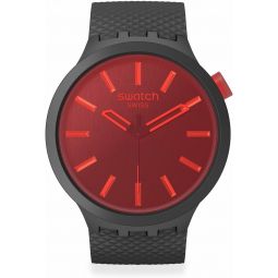 Swatch Big Bold Biosourced Unisex Watch Casual Plastic Black Automatic Waterproof Midnight Mode